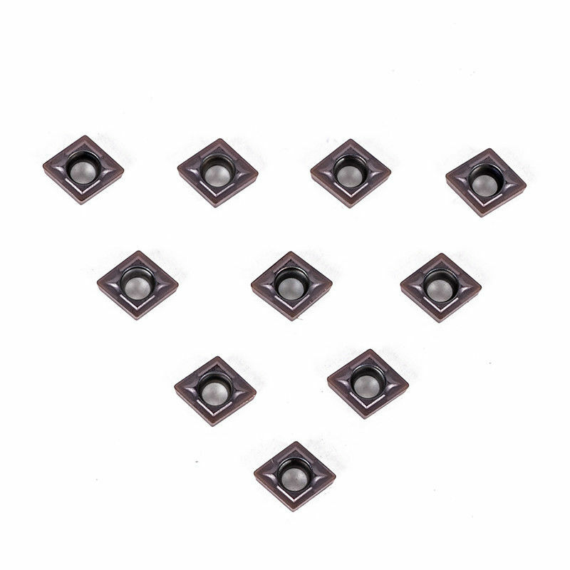 10PCS CCMT060204 Carbide Inserts CCMT0602 For Lathe Turning Tool Holder