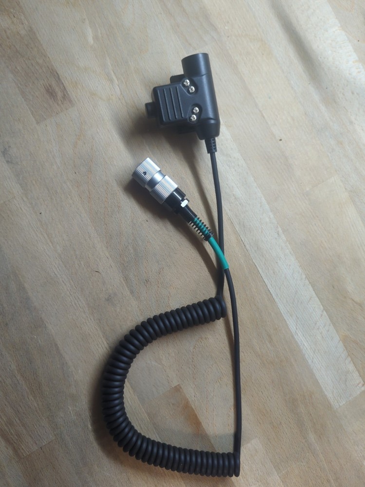 WANSUPYIN Tactical Headset Cable Plug Push to Talk