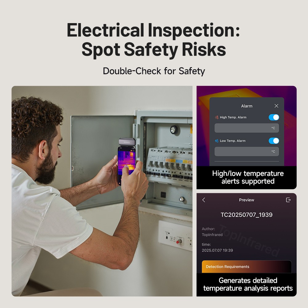 TOPDON TC002C Duo Thermal Camera Compatible With Any USB-C Android, iPhone, iPad
