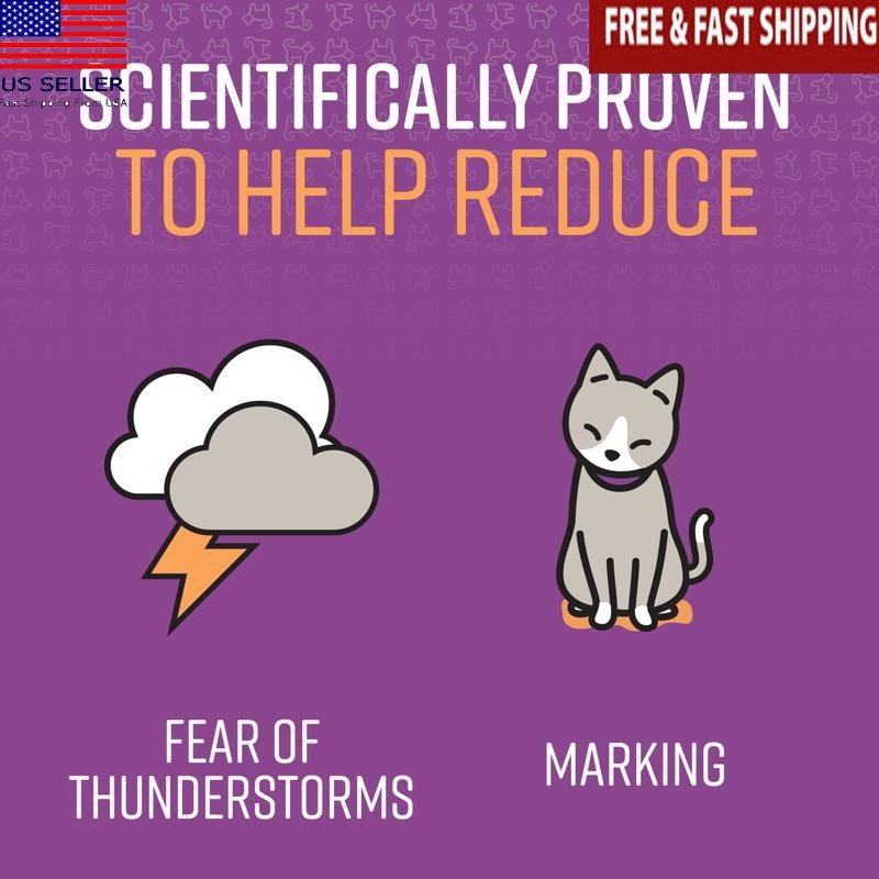 Cats Calming Pheromone Diffuser Anxiety Reduction  Release Bundle Reduce Stress