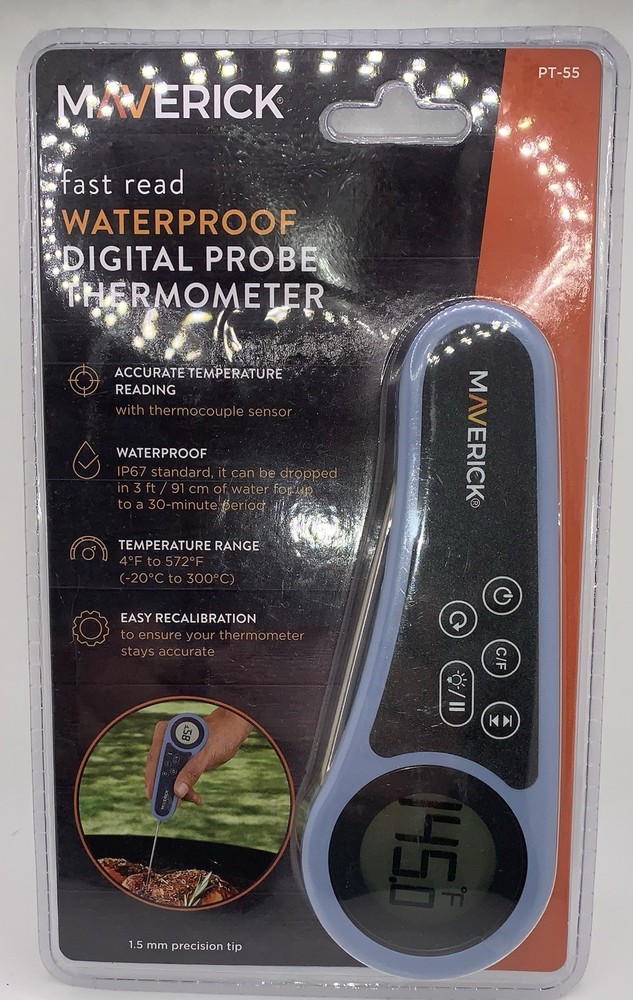 Maverick PT-55 Fast Read Waterproof Digital Probe Thermometer