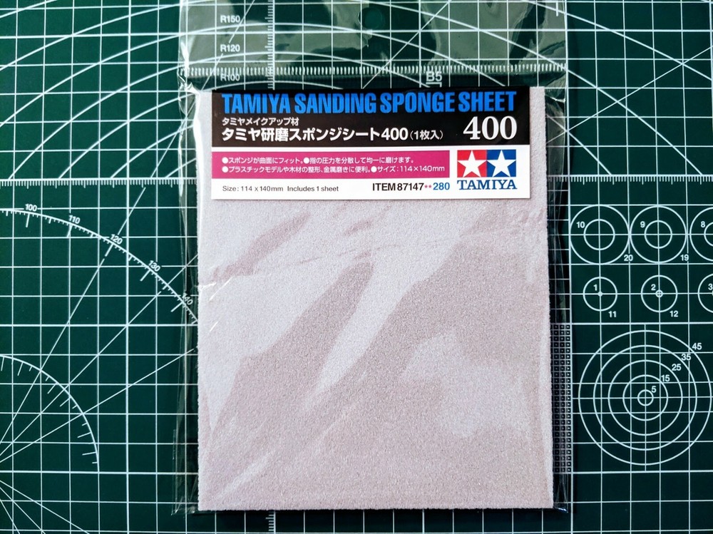 Tamiya Sanding Sponge Sheet 400 (1pc) 87147