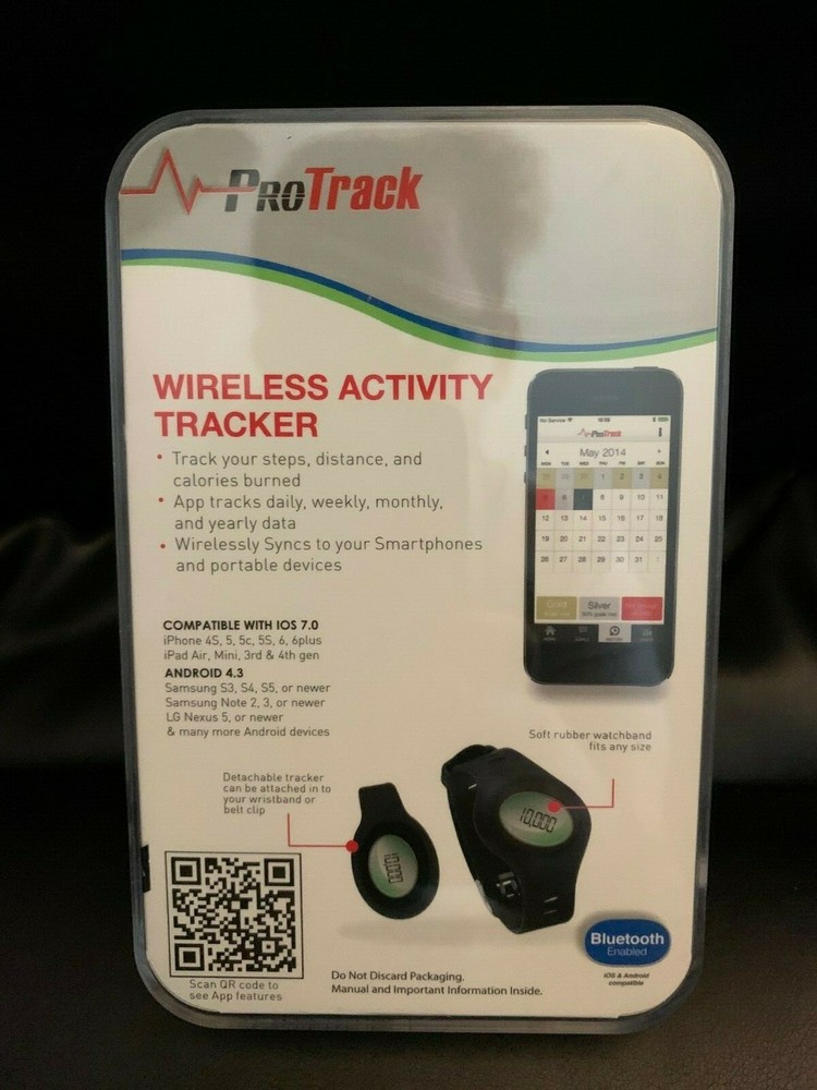Pro Track Wireless Activity Tracker Black Band