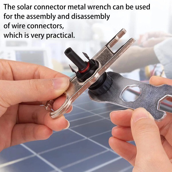 2PCS Key for Assembly Tool Plug Socket PV Solar Metal Solar Socket Wrench