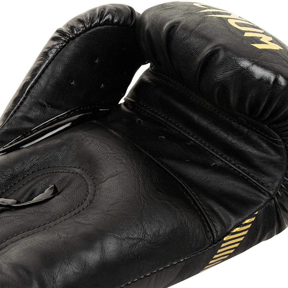 Venum Impact Hook and Loop Boxing Gloves - Gold/Black