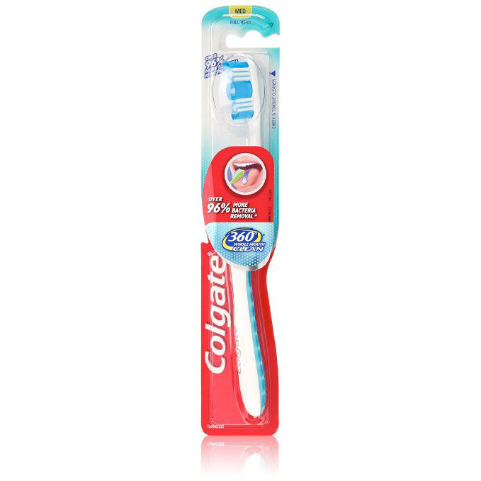 New Colgate 360 Full Head Toothbrush, Medium