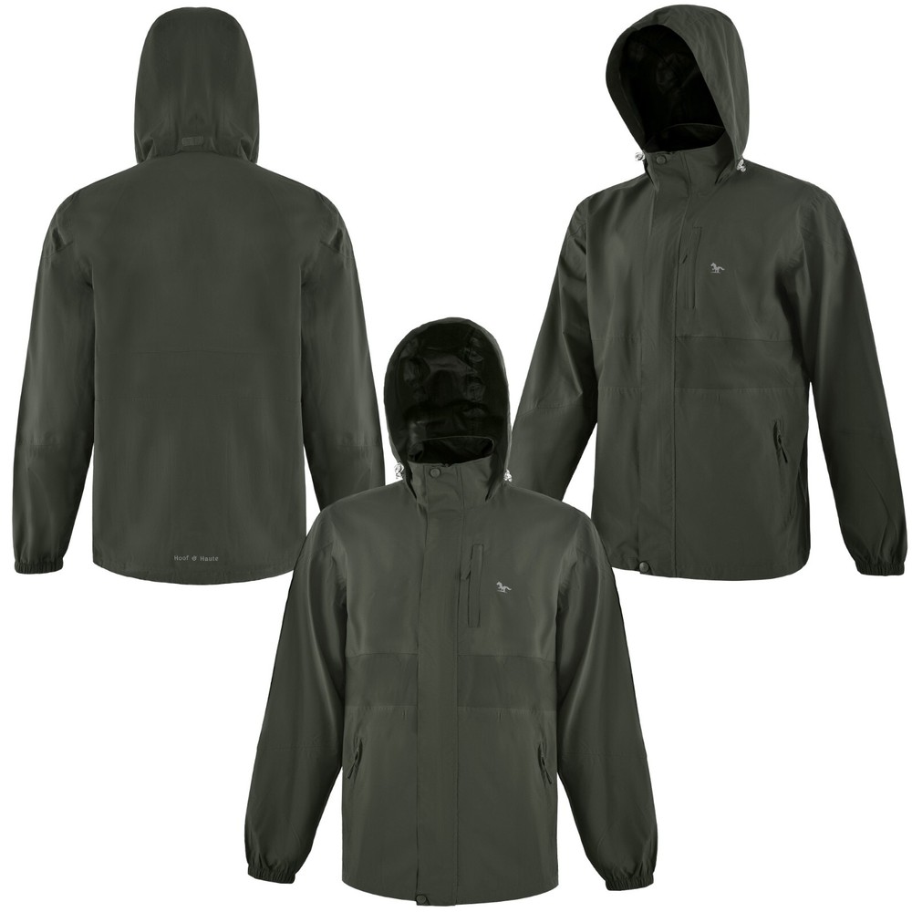 Rain Jacket Waterproof Hooded Light Weight Windbreaker