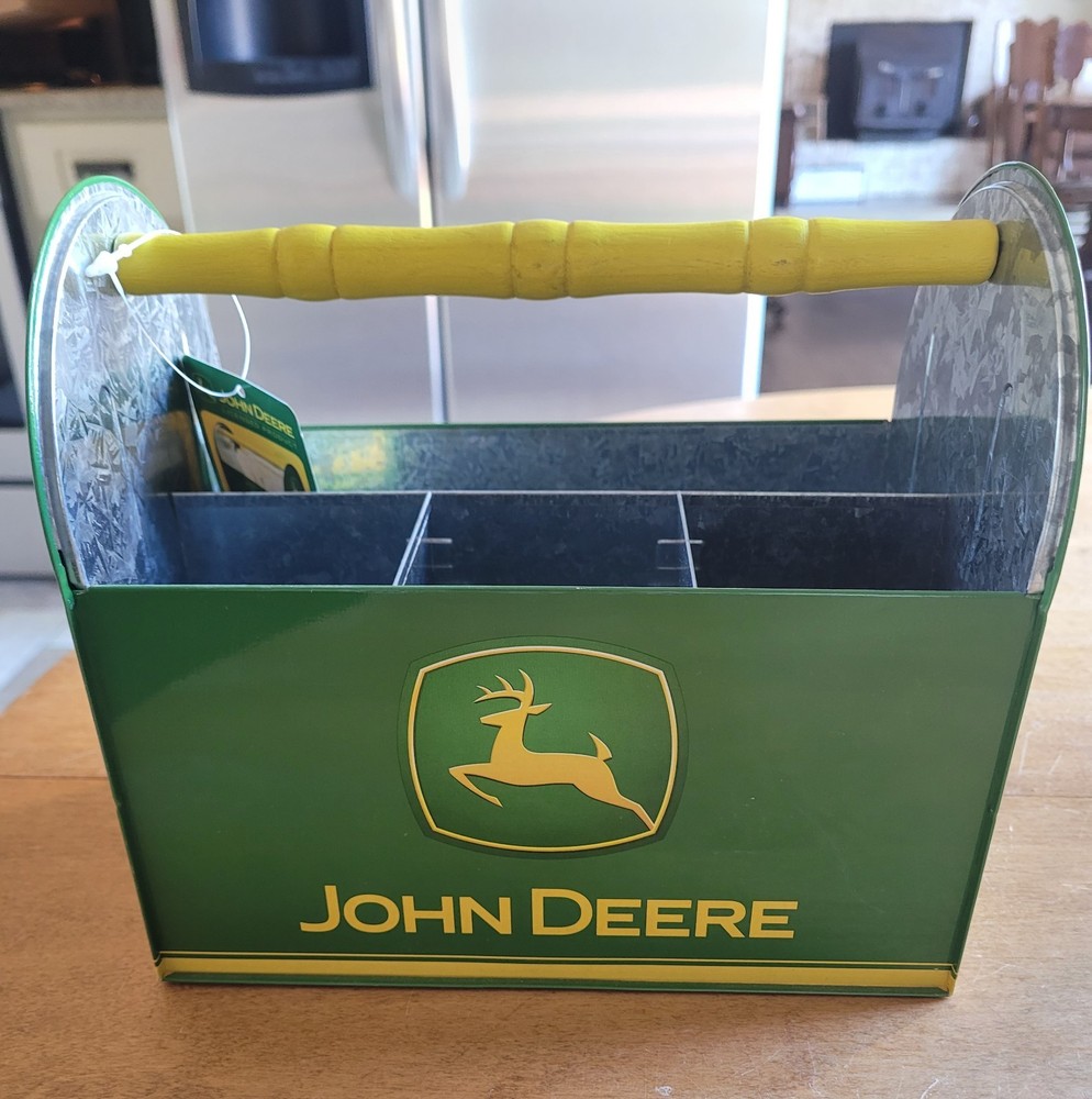 John Deere NWT Utensil/Misc. Organizer. Green/Yellow. Fun!