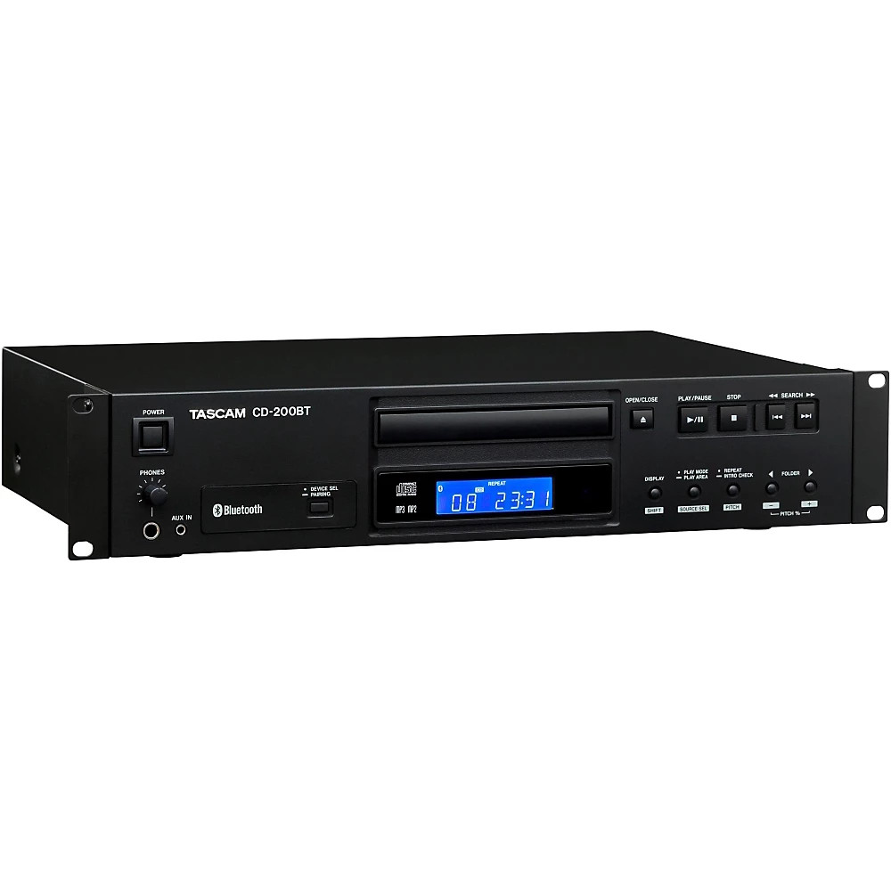 Tascam CD-200BT Professional CD Player with Bluetooth Receiver