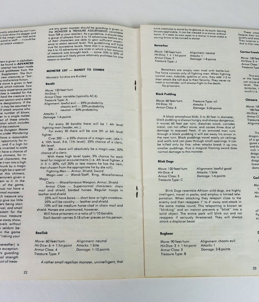 D&D TSR Dungeons & Dragons Basic Rules 3rd Edition & Temple of Ra Accursed 1979