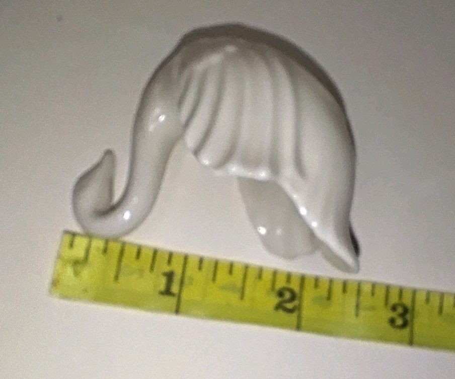 Lenox Swan Trinket Dish Figurine Ivory Porcelain Wedding Decor Small 2"