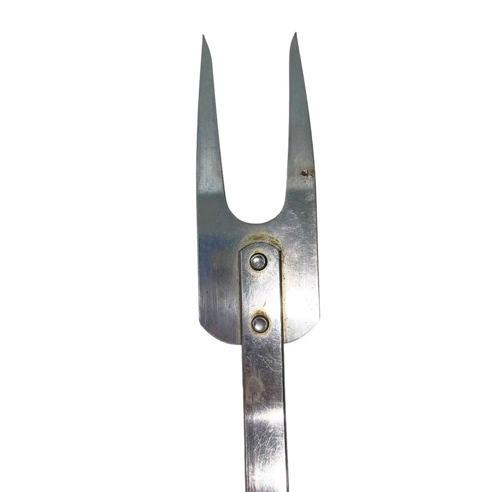 Vintage Stanhome Stainless Meat Fork Plastic Handle