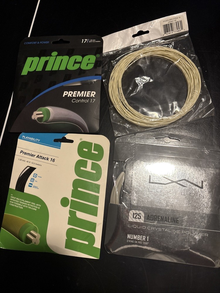 4 Sets Tennis String Luxilon Prince Wilson