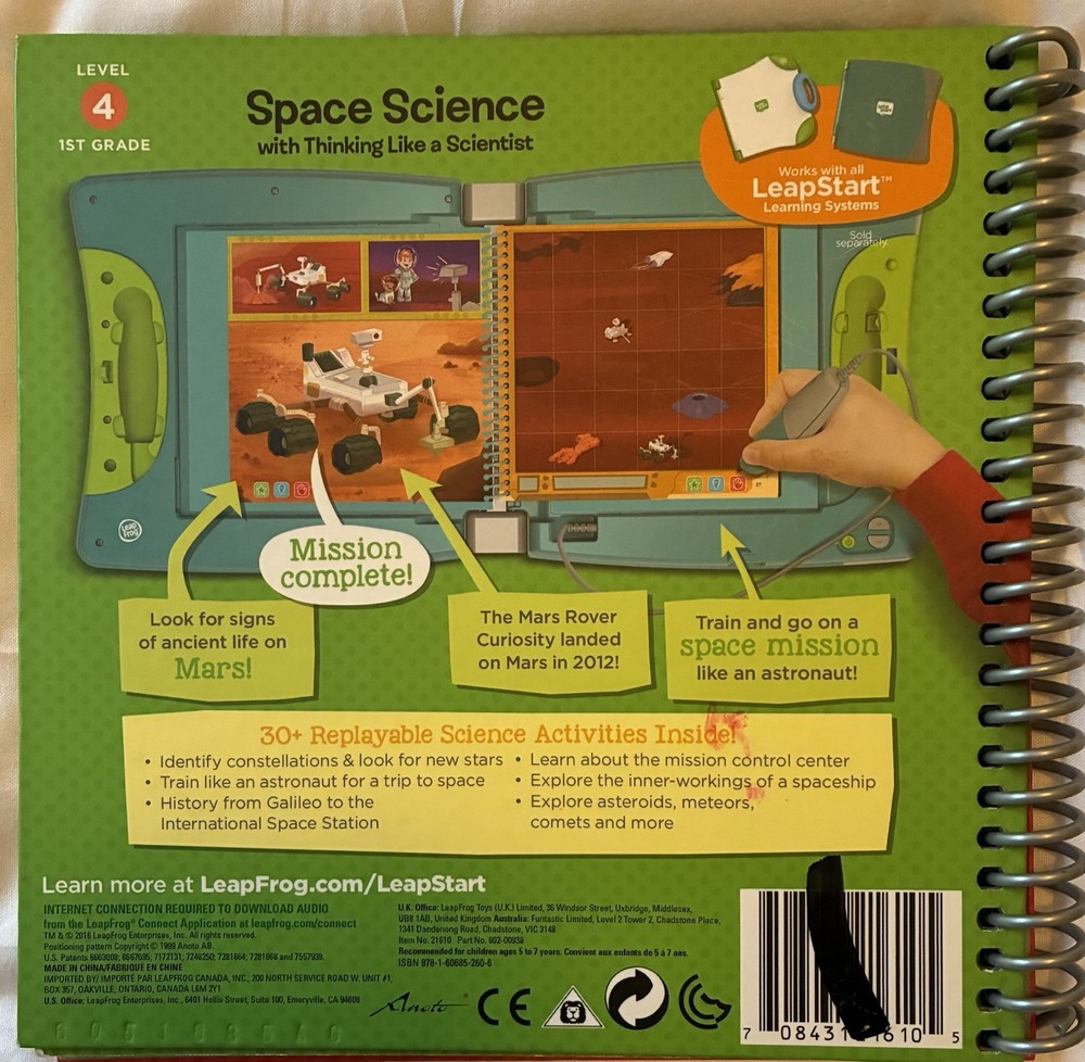 Leap Frog Leap Start Space Science Level 4 1st Grade Learning Game