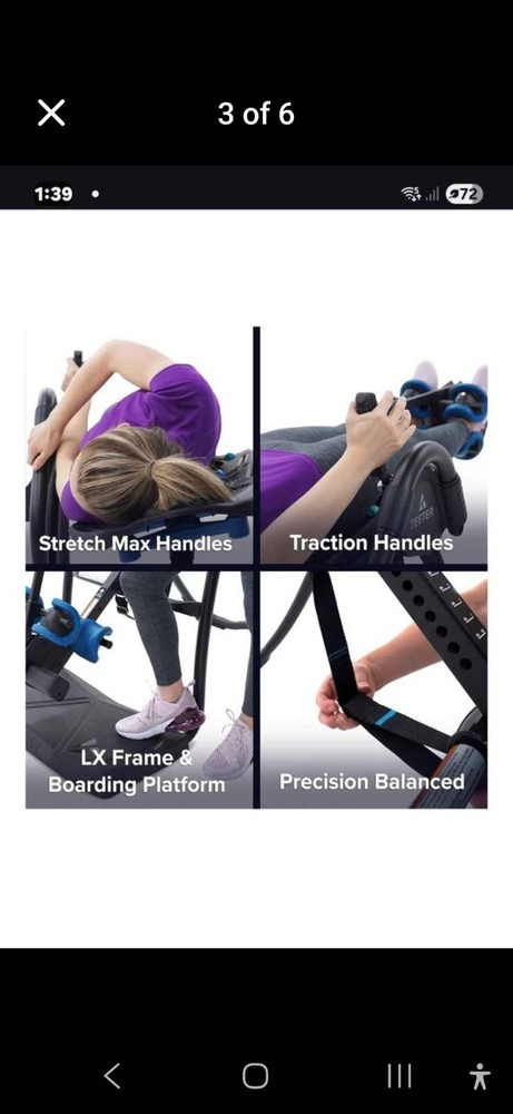 Teeter LX9 FitSpine Inversion Table with Back Pain Relief kit