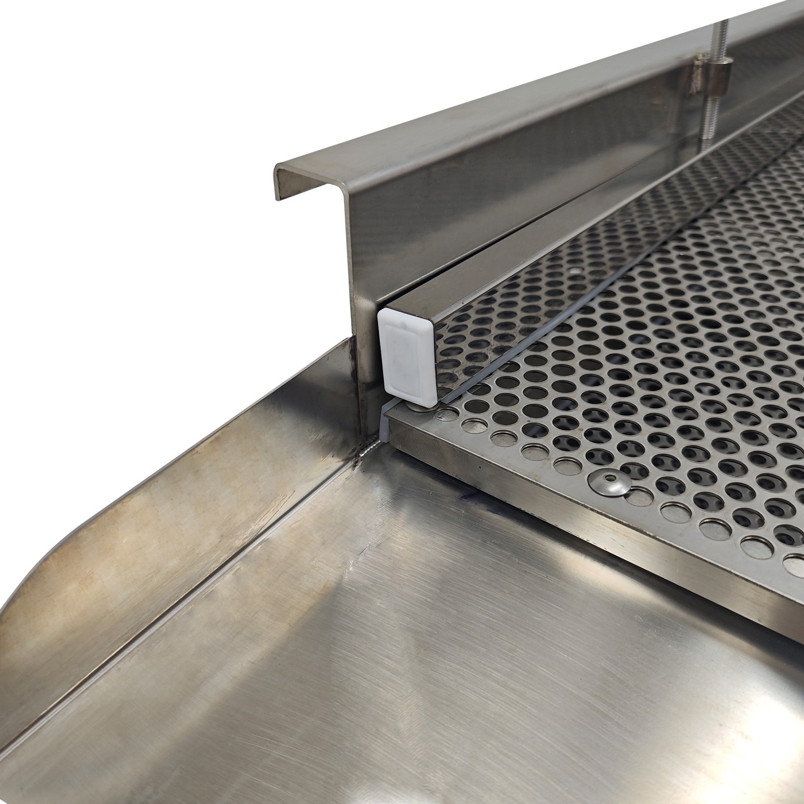 3-Layers 3/6/8mm Sieve 110V Full Stainless Steel Sifter Linear Vibrating Screen