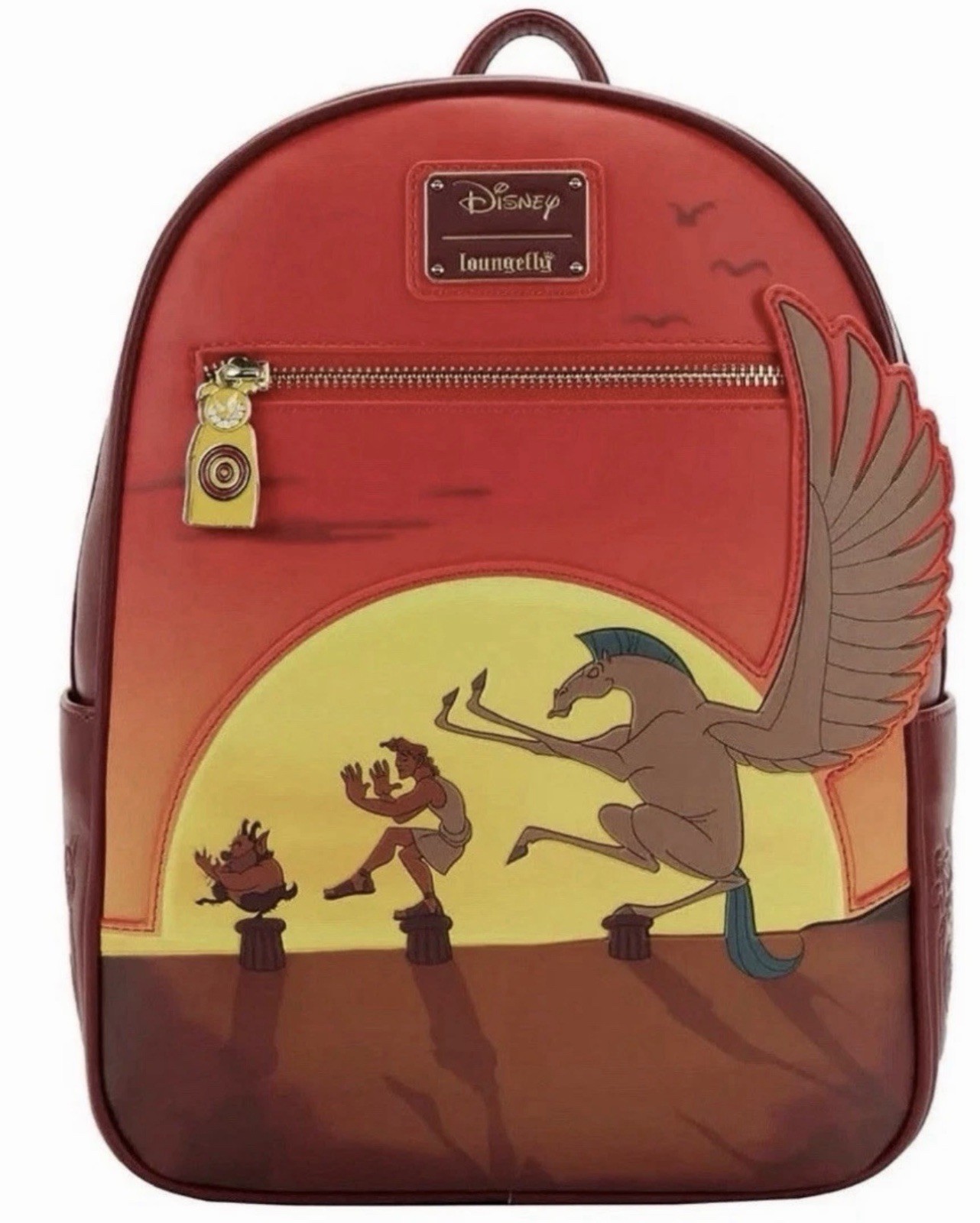 Loungefly Disney Hercules 25th Anniversary Sunset Mini Backpack