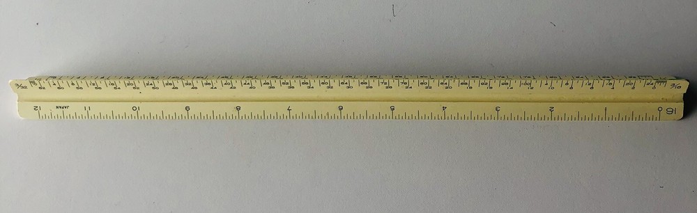 Triangular Ruler, Mechanicsl/Engineer/Architect, Picket P-232A