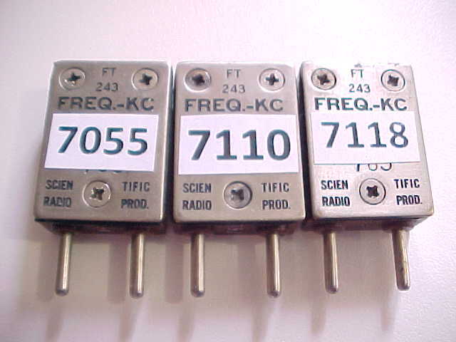 40 METER CW 3 PACK FOR OLD BOATANCHOR TUBE TRANSMITTERS (HC49/U CRYSTALS)