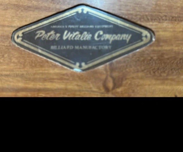 Peter Vitale Pool Table 9 Foot Billiard Table with Felt Cloth