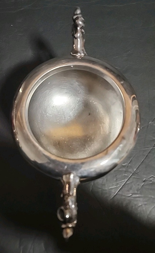 Antique Silver Plated Acorn Shaped Coffee Pot 3pc Set Acorns Tree Trunk Base