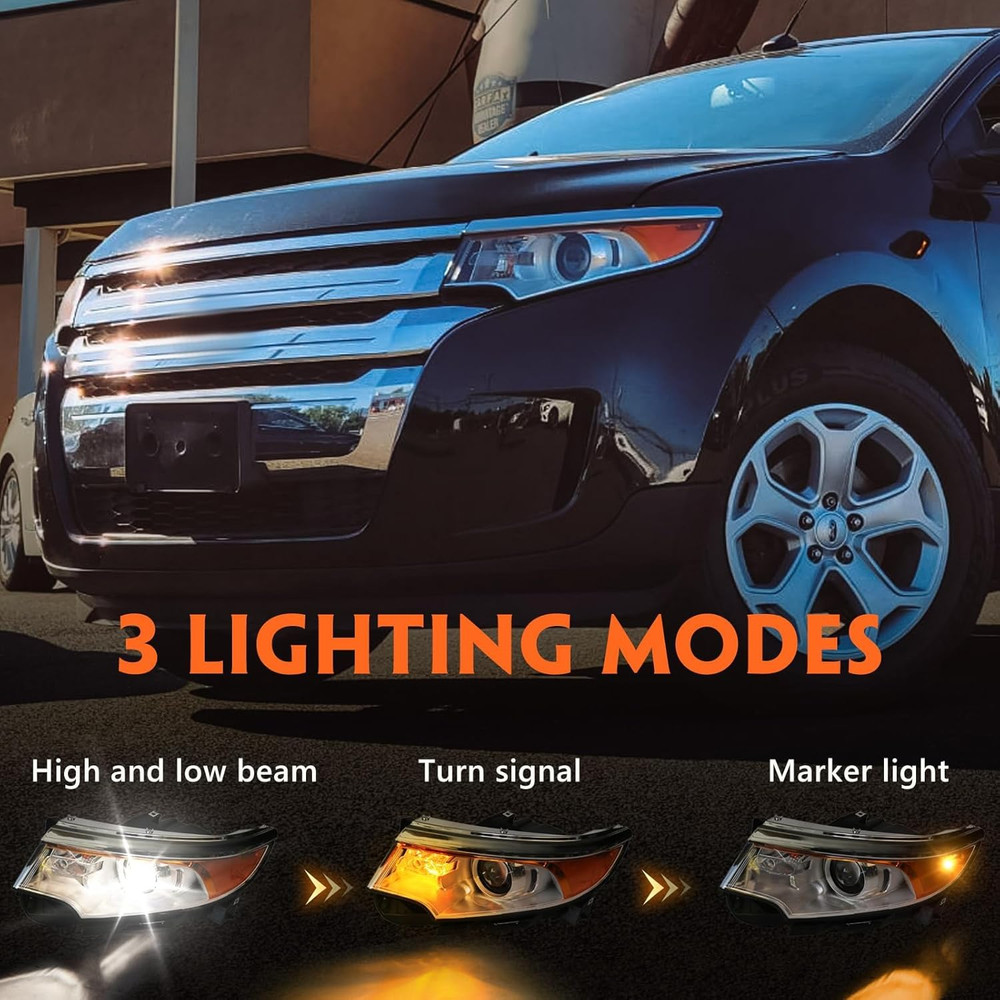 for Ford Edge Headlight Assembly 2011 2012 2013 2014 Halogen Replacement Project
