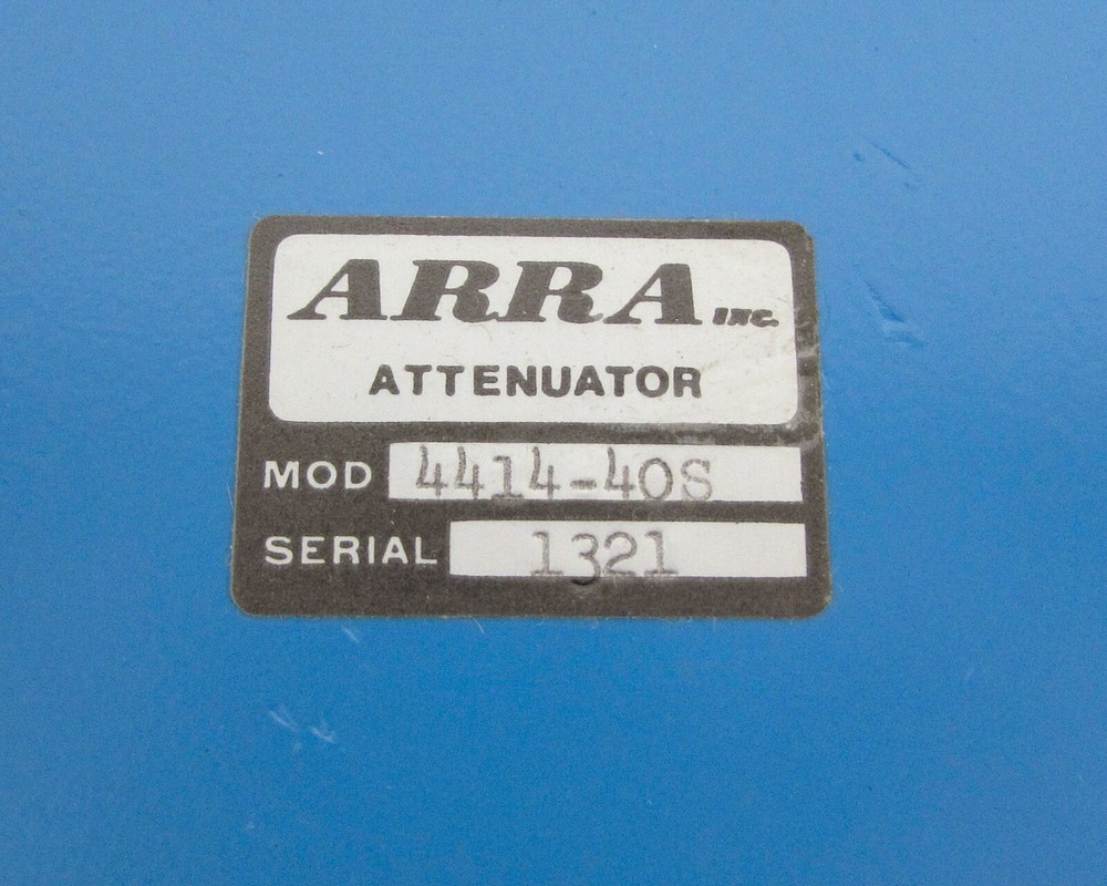 Arra 4414-40S Continuously Variable Micrometer SMA Attenuator 2-4 GHz