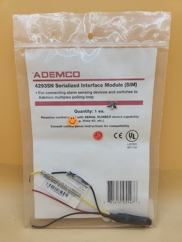 Ademco 4293SN Serialized Interface Module New