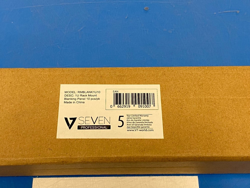SEVEN RMBLANK1U10 RACK MOUNT BLANKING PANEL 10PCS