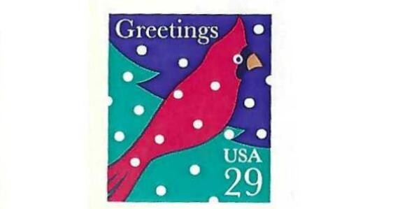 STAMP US SCOTT 2874 "Greetings Cardinal" 29 CENT 1994 MNH