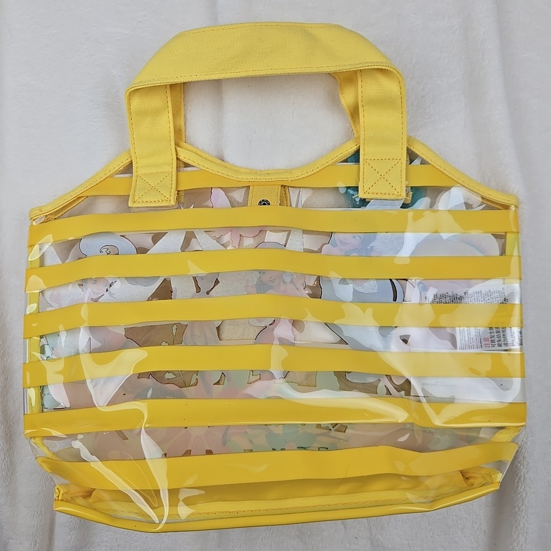 NWOT Disney Store Tinkerbell Swim Beach Bag Tote Fairies Yellow Purse