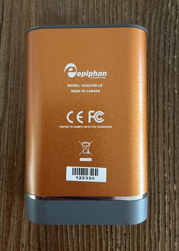 Epiphan VGA2USB LR VGA Capture Card Unit Only Open Box