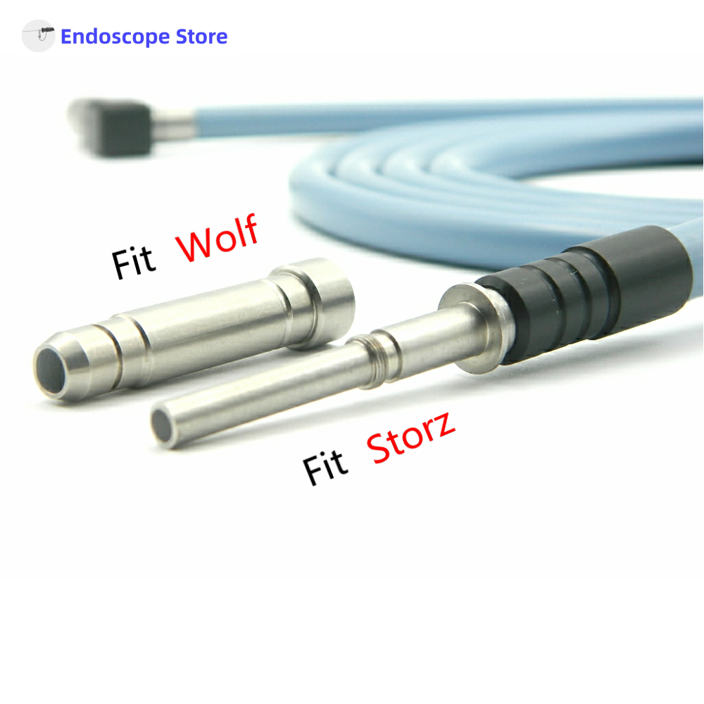 Medical Right Laparoscopic Angle Adapter Endoscope Light Source Optical Fiber