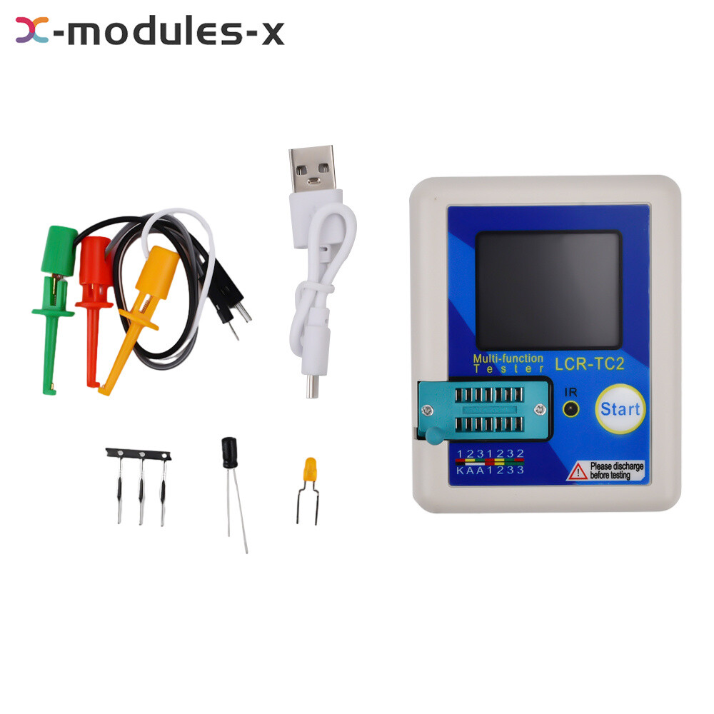 Upgraded LCR-TC2 Transistor Tester TFT Diode Triode Capacitance Meter ESR Kit