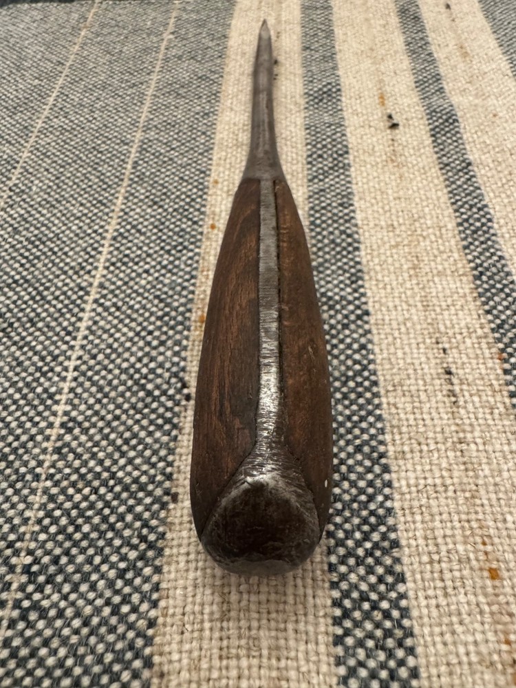 Antique 8.5" Perfect Handle Old Split Wood Screwdriver Unmarked Old