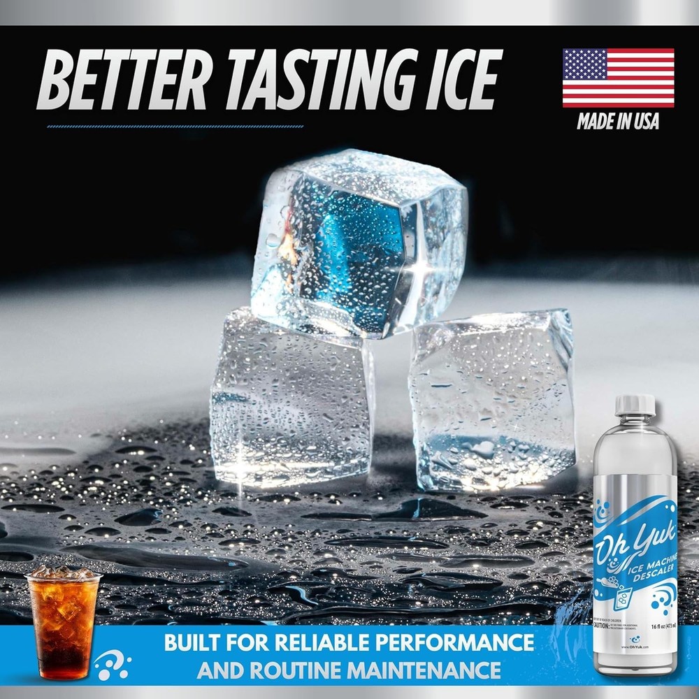 Biodegradable Nickel-Safe Ice Machine Cleaner & Descaler – 16oz Liquid Solution
