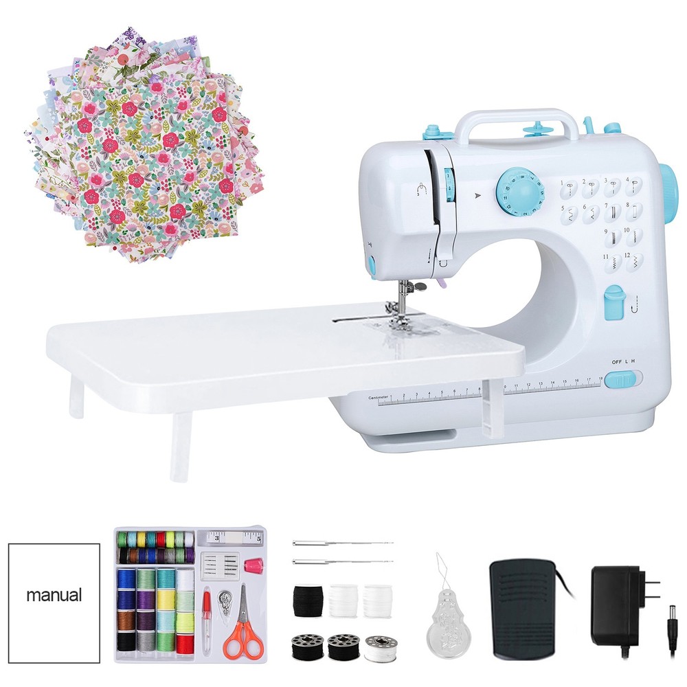 Portable Sewing Machine for Beginners with Full Kit & Extension Table