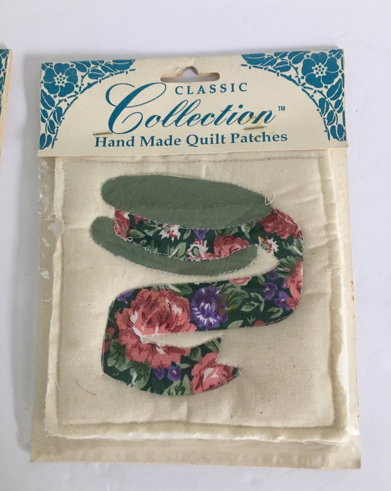 3 Classic Collection Hand Made Quilt Patch Pattern Ribbon Spool Patch