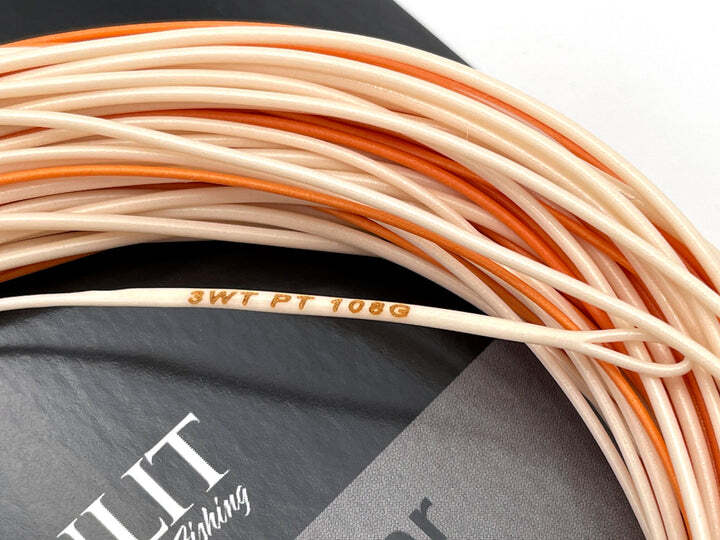 Moonlit Performance Taper Fly Line (load &shoot line quickly & ease) Peach/Orng
