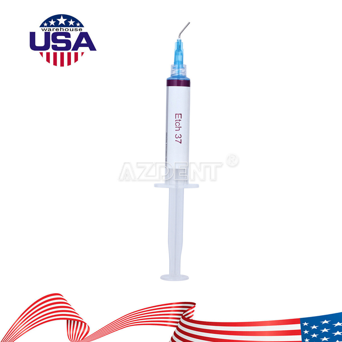 5 Kits Dentex Dental Acid Etch Etching Gel 37% 5 ml/syringe
