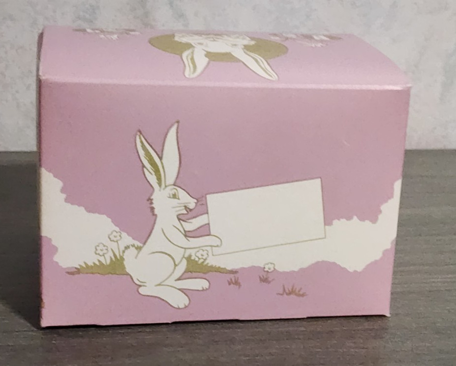 Vintage Easter Cardboard Candy Box With Easter Bunny