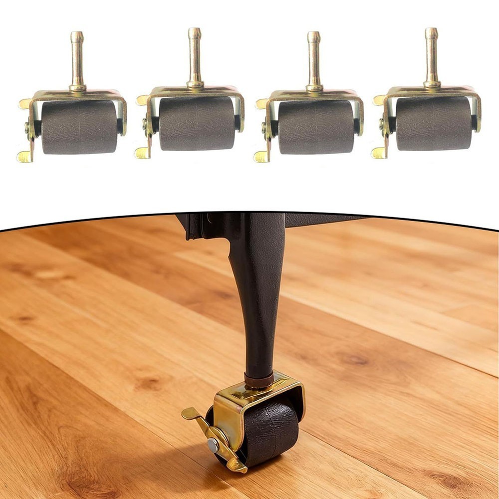 Socket Sleeve Insert Casters for Bed Frames Metal Stem 4 pcs 1400 lbs Load