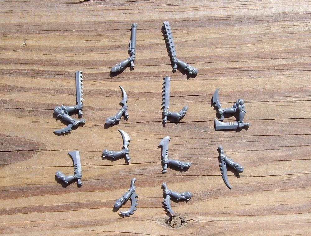 40K Drukhari Wracks Torturer Tool Arms Bits 6 pair Bits