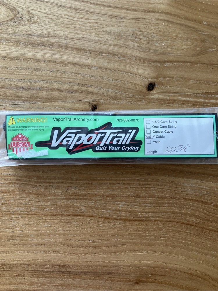 New Vapor Trail Bow String Y-Cable 22 3/8”