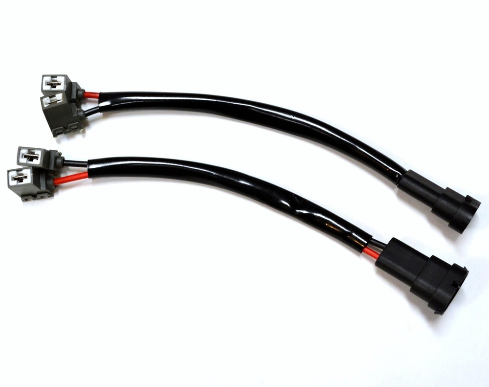 Conversion Wire H11 to H7 Two Harness Headlight Low Beam Bulb Connector Socket