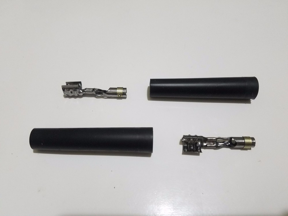 Black Spark Plug Wire Plug Boots & MSD Terminals Straight 180 Multi-Angle Pair