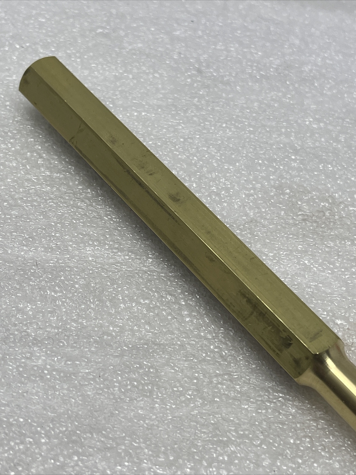 SK Tools 3/8” Brass Drift Punch, 6326, Hex Shank, 6” Long, USA Made, New