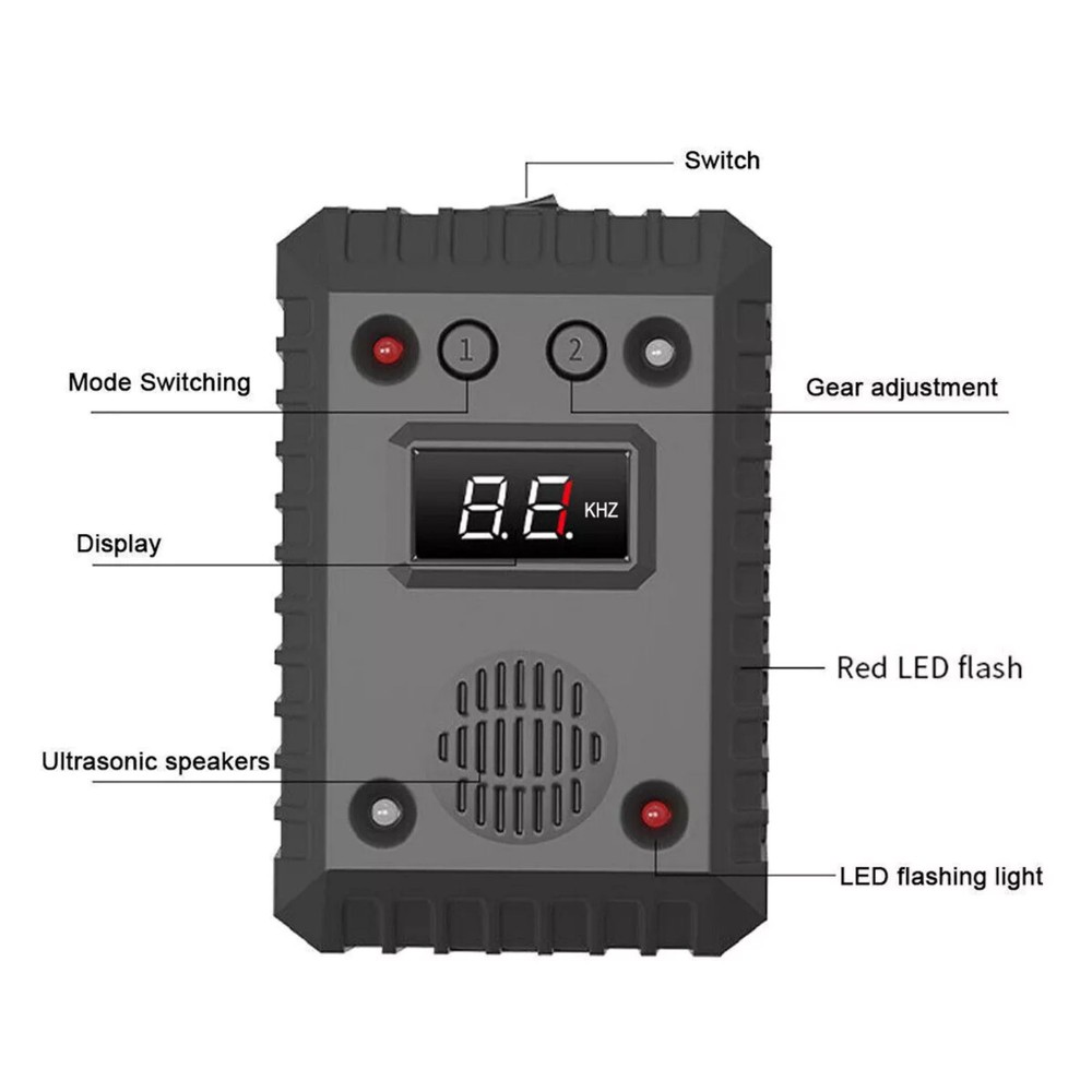 New Battery Wire Connection Ultrasonic Mouse Repeller for Car Wire Engine Rat