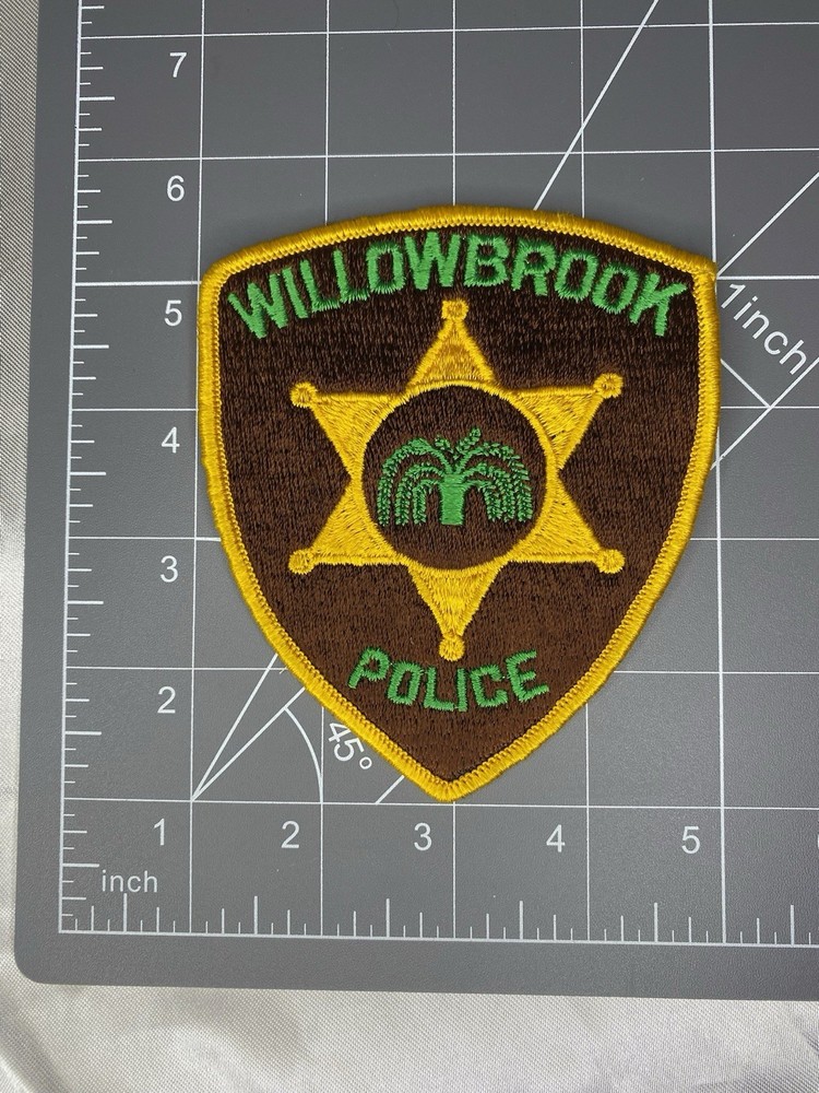 Vintage Willowbrook Police Patch Illinois