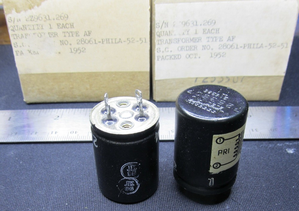PAIR Jefferson Microphone/MC stepup audio input transformer NOS Pair MINT NEW